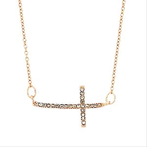 LC By Lauren Conrad Rose Gold Cross Pendant Necklace